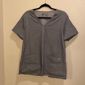 Figs Graphite Casma Three Pocket Scrub Top